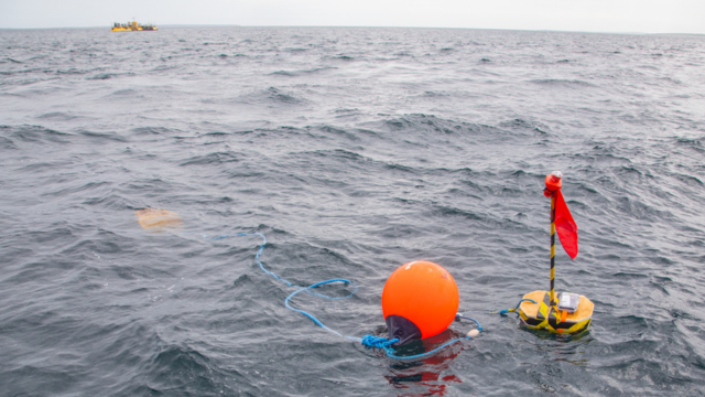 Measuring the underwater sound of Orbital O2 at EMEC (Colin Keldie - EMEC)