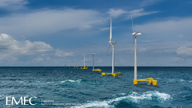 EMEC DeepWind test site - artist's impression