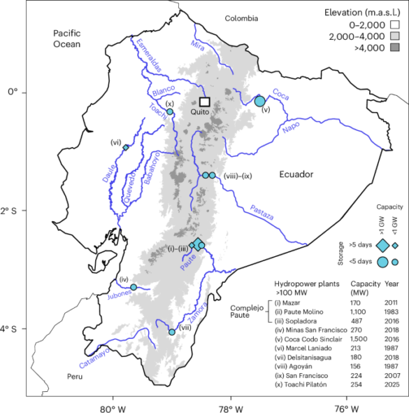 Variable renewables fortify Ecuador’s power system against recurrences of drought-driven